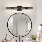 mirrea 24" Black Vanity Lights for Bathroom 4 Light Vanity Lighting Fixtures for Mirror 3 CCT Adjustable LED Vanity Light