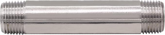 1/2" X 1/2“ NPT Male Nipple Stainless Steel 304 Cast Pipe Coupling fitting 4" Length