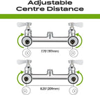 Commercial Sink Faucet with Sprayer 8 Inch Center Wall Mount Kitchen Sink Faucet with 10" Add-on Swing Spout 25" Height Faucet with Down Pre-Rinse Sprayer