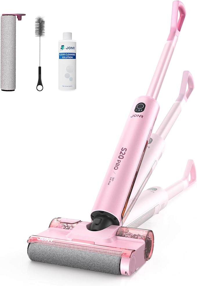 JONR S20 Pro 180° Lay Flat Wet Dry Vacuum Cleaner - Smart Adjusting Suction Cleans Under Low Furniture (3.5"), Self-Cleaning Brush, 2-in-1 Vacuum and Mop for Pet Hair, Kitchen Spills & All Floor Types