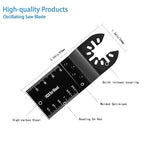 55 PCS Oscillating Saw Blades Quick Release Universal oscillating Tool Blades Wood Plastics and Metal Multitool Blade Kits for Wood fit Dewalt Rockwell Milwaukee Makita Ryobi