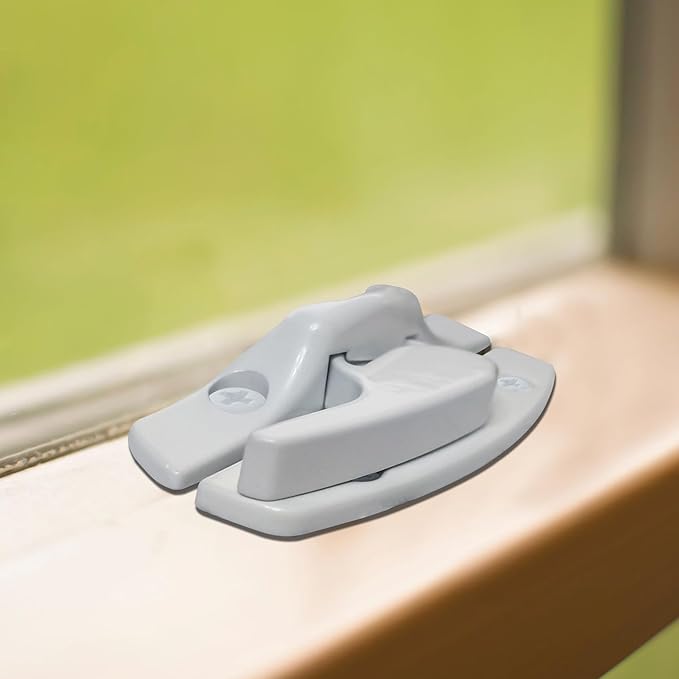 Zinc Sash Lock and Keeper fit for Andersen Sash Lock & Keeper 1968 to Present (White - 2 Pack)