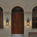 Darkaway Outdoor Lights Fixtures Wall Mount, Outdoor Wall Sconce with Seeded Glass Waterproof Outside Exterior Lighting Fixture for House, Front Porch, Patio (1 Pack)