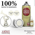 The Army Painter Colour Primer Brainmatter Beige, 400 mL Acrylic Spray Primer, Spray Paint for Miniature Priming Basecoat, Tabletop Roleplaying, Boardgames, and Wargames Miniature Modelling