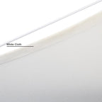 Yosoan 2-Light White Lamp Semicircle Fabric Shades, Double Fabric Lampshade Indoor Wall Mount 2 Bulbs for Wall Sconce Lamp Replacement for Stairwell Bedside Hallway Home Decor(White)