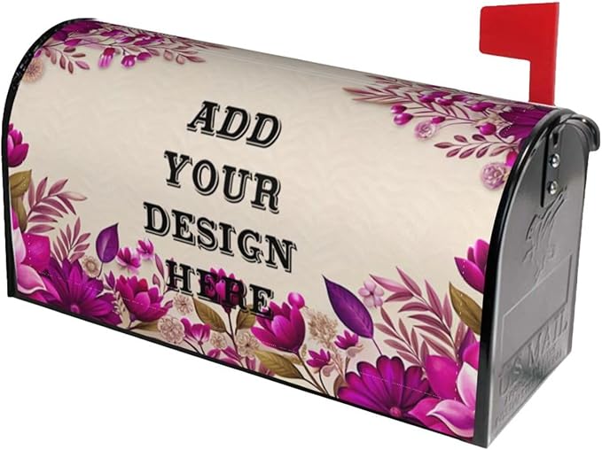 Custom Personalized Mailbox Covers Add Photo Picture Family Name House Address Text Magnetic Mail Cover for Home Garden Yard-6