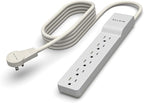 Belkin 6-Outlet Surge Protector Power Strip, 6ft Cord, 360° Rotating Plug - 1080 Joules Protection