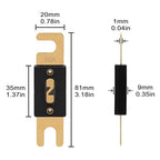 50A ANL Fuse 50 Amp Inline Blade Fuses 32V for Car Audio Inverter Automotive Stereo (Pack of 3 pcs)