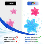 -96 Flowers- Flower Toilet Gel Stamp | Toilet Scent Fresheners (Mix Scent)
