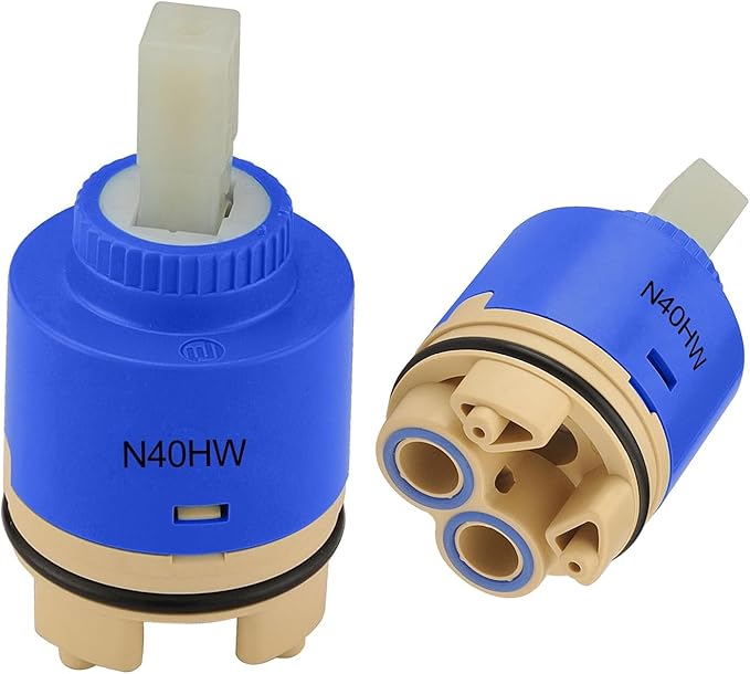 40mm Faucet Cartridge Certification Ceramic Tap Replacement Cartridge Mix Tap Inner Cartridge for Single Lever Faucet, Monobloc Bathroom or Kitchen Mixer Faucets