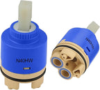 40mm Faucet Cartridge Certification Ceramic Tap Replacement Cartridge Mix Tap Inner Cartridge for Single Lever Faucet, Monobloc Bathroom or Kitchen Mixer Faucets