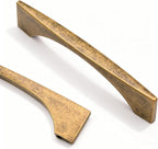 Asidrama 10 Pack 3.75 Inch(96mm) Antique Brass Kitchen Cabinet Handles, Cabinet Pulls Kitchen Cabinet Hardware for Cupboard Drawer Pulls