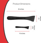 Plastic Scraper - 2 Pack - Non Scratch Cleaning Tool for Kitchens, Countertops, Windows, Walls, Floors, Cars, Mailboxes - Remove Food, Adhesive, Caulking, Stickers, Labels, Decals, Tape