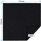 HOMEXCEL Black Microfiber Cleaning Cloth, 24 Pack Cleaning Towels for Kitchen, Lint Free, Scratch-Free, Highly Absorbent, and Reusable Cleaning Rags for House, Window and Glass, Cars, 11.5 X11.5 inch