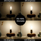 LiteHistory E26 Edison Bulb 6W Equivalent E26 LED Bulb 60 Watt Dimmable Neutral White 4000K led Light Bulb AC120V 600lm Tubular T14 T45 LED Bulb for Pendant,Sputnik,Vanity,Chandeliers Pack of 6