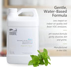 MORE Stone & Quartz Cleaner + Protector - Water-Based Surface Care Spray Refill - For Kitchen & Bathroom Countertops - Daily Cleaner/Protector - Peppermint-Thyme Essential Oil - 128oz