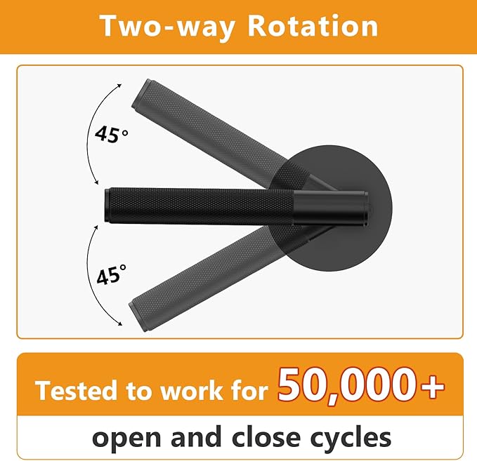 Amerdeco 1 Pack Matte Black Passage Door Handles,Heavy Duty Non-Locking Door Lever for Hall, Closet,Office Area, Shopping Malls AM0016