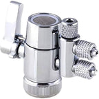 Faucet Diverter Valve with Aerator M22 Female Thread for 1/4" RO Tubing,Faucet Connector for Water Diversion,Faucet Tap for Countertop water Filter (Fits Two Way 1/4" OD Tubing Outlet)