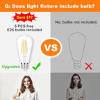 DLLT 5-Light Bathroom Light Fixtures: Nickel Modern Vanity Lights with E26 Bulbs - Clear Glass Shade Bathroom Wall Lamp for Mirror Kitchen Living Room Hallway Cabinet Porch