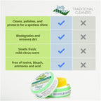 All Natural Multipurpose Cleaner for Bathroom, Floor, Kitchen and More | 300g Original Natural Clay Tub + Sponge (2-Pack) Includes Bonus Diamond Towel Cleaning Supplies Kit