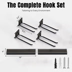 Garage Garden Tool Organizer Wall Mount, Heavy Duty Garage Tool Storage Rack 48 Inches, Max Load 330lb - Shovel, Rake, Folding Chair, Weed Eater Storage