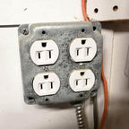 12 Pack 4" Square Electrical Box, 1-1/2'' Deep Metal Electrical Box, 21.0 Cu. in. Capacity, Electrical Junction Box, Galvanized