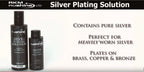 Nushine Silver Plating Solution 1.7 Oz - permanently plate PURE SILVER onto worn silver, brass, copper and bronze (ecofriendly formula)