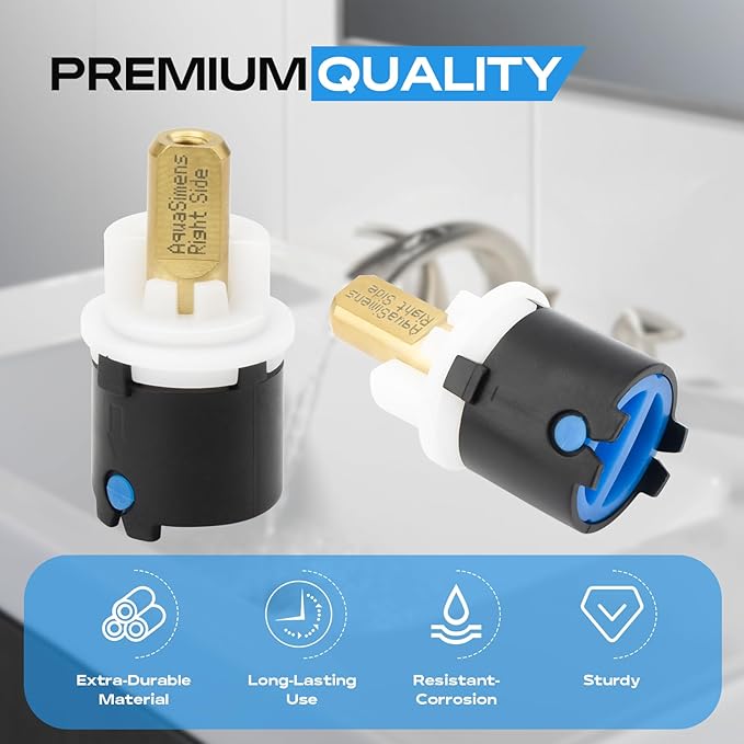 RP60400 Valve Stem Cartridge Replacement for Delta Two Handle Diamond Seal Technology aucets and Beverage Faucets, Replacement Faucet Parts for Bathroom Faucet Cartridge