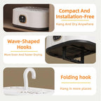 Portable Foldable Mini Dryer for Clothes, Small & Compact Clothes Dryer, Hanging Laundry Dryers with Adjustable Timer, for Apartment, Rv, Travel