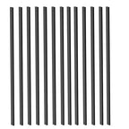 100 Pack 38" Aluminum Deck Balusters with End Caps&Screws-Upgraded Rectangle Metal Railing Spindles Kit for Decks,Porch,Staircase,Outdoor Balustrade
