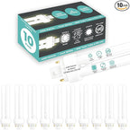 GoodBulb 18 Watt CFL Light Bulbs 4 Pin G24Q-2 Base 4100K Cool White 18W High Output 1200 Lumens Double Tube Compact Fluorescent Light Bulbs Plug-in 10 Pack