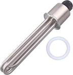 DERNORD 2 Inch Tri-Clamp 240V Water Heating Element Immersion U Type Electrical Brewing Boiler Heater (240V 3000W)