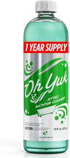 Oh Yuk Jetted Tub Cleaner for Jacuzzis, Bathtubs, Whirlpools, The Most Effective Jetted Tub Cleaner, Septic Safe, 4 Cleanings per Bottle - 16 Ounces