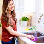 All Natural Multipurpose Cleaner for Bathroom, Floor, Kitchen and More | 300g Lavender Natural Clay Tub + Sponge (2-Pack) Includes Bonus Diamond Towel Cleaning Supplies Kit