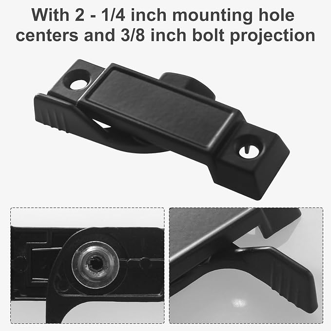 Window Sash Lock for Prime-Line F 2589, Sash Locks for Additional Home Security - 2 Pca