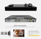 GW Security 5MP 1920P Security Camera System with AI Face/Human/Vehicle Detection, 8CH 4K DVR and 8 x 5MP 2592TVL Microphone Home CCTV Dome Camera, Smart AI Playback, Email Alert, 2TB Hard Drive