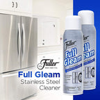 Fuller Brush Full Gleam Stainless Steel Cleaner - Chrome & Aluminum Conditioner Spray For Cleaning Pots, Pans, Cooktop & Kitchen Appliances - Easy Clean & Polish For Home & Business