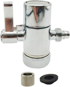 Kitchen Faucet Diverter Valve with Aerator 22mm Thread,Sink Faucet Filter Diverter Valve,Faucet Adapter Faucet Splitter Diverter Valve Water Diversion,Countertop water Filter(3/8" OD Tubing Outlet)