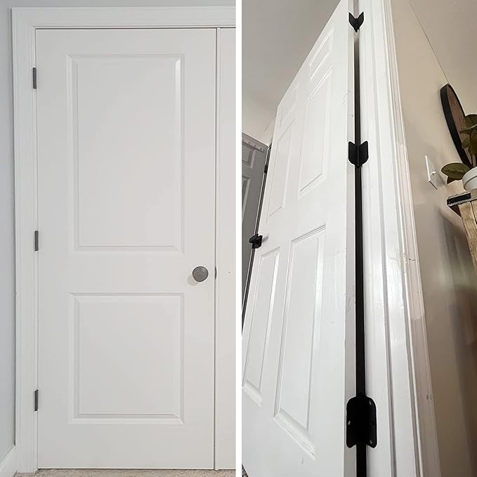 30 Pack Rounded Matte Black Door Hinges 3.5 Inch 5/8" Radius Interior 3 1/2" Flat Iron Bifold Residential Standard Bedroom Indoor for Doors 3 ½"Hardware Control House Home Decor Essentials Accessories