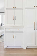 Goo-Ki 6 Pack Champagne Copper Cabinet Drawer Pulls Kitchen Hardware - 7.56"(192mm) c-c Bar Pull Dresser Handles for Cupboard Bathroom Closet Wardrobe