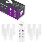 GoodBulb 32 Watt CFL Light Bulbs 4 Pin GX24Q-3 Base 6500K Full Spectrum 32W High Output 2400 Lumens Triple Tube Compact Fluorescent Light Bulbs Plug-in 10 Pack