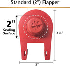 Korky 818MP QuietFILL® Platinum Universal Toilet Fill Valve & 2" Toilet Flapper Kit, Silver