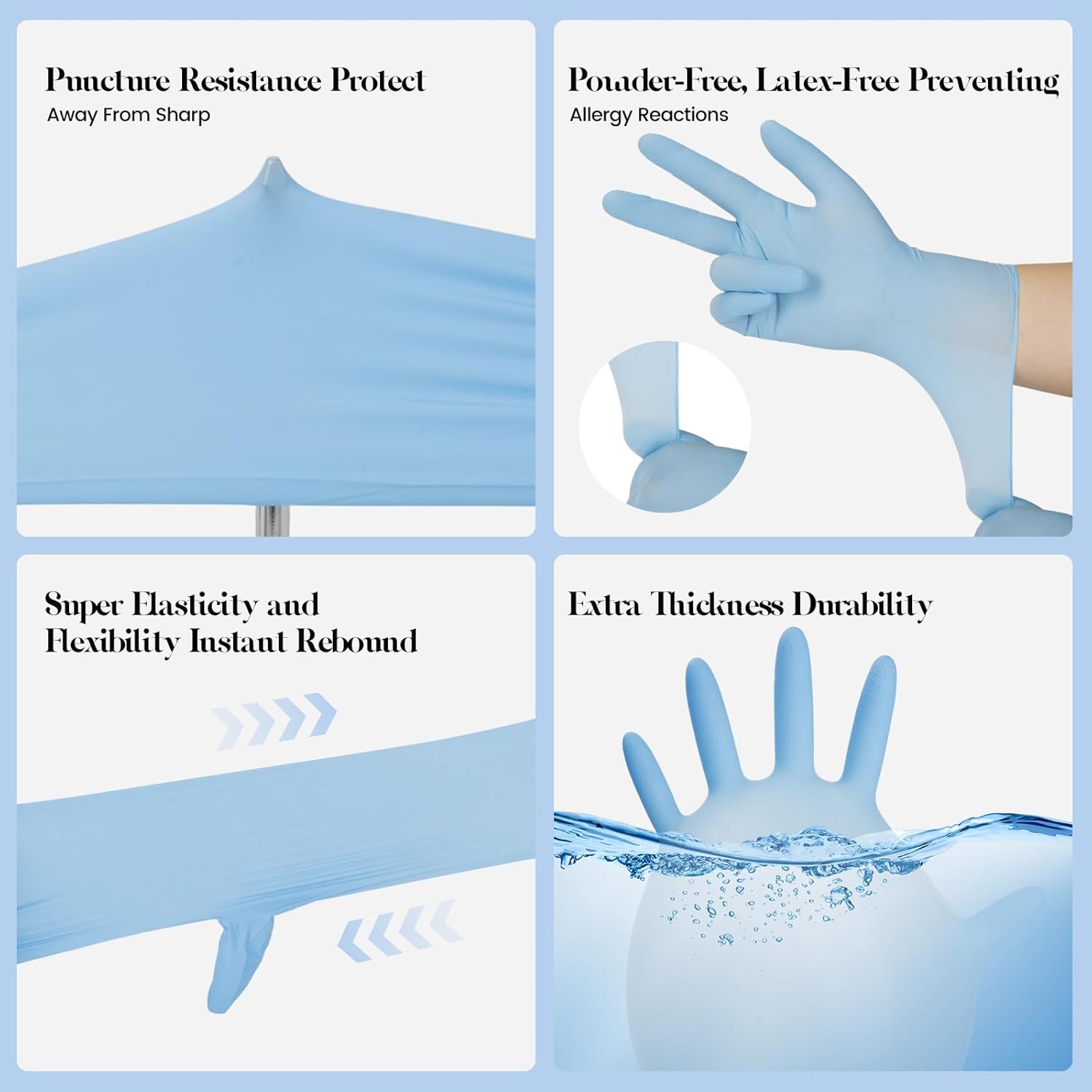 Kids Disposable Gloves, SmalNitrile Gloves for Cleaning, Cooking, Gardening