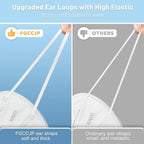 KN95 Face Mask 30pcs Disposable Face Masks Individual Packed Safety 5 Layers Breathable Cup Dust Masks Filtration>95%