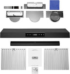 Hauslane Range Hood 30 Inch - Under Cabinet Range Hood 30" Matte Black Kitchen Hood, Vent Hood 30 Inches, Stove Vent Hood for Kitchen, Vent Hoods 30 Inch with LED - Chef Series PS18