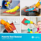 Orighty Cleaning Cloths Bulk, 150 Pack Shop Rags Reusable, Multi-Purpose Shop Towels for Cars, Microfiber Cleaning Rags for Automotive, Mechanic, Kitchen, Lint Free Towels 11.5’’ x 11.5’’, Red