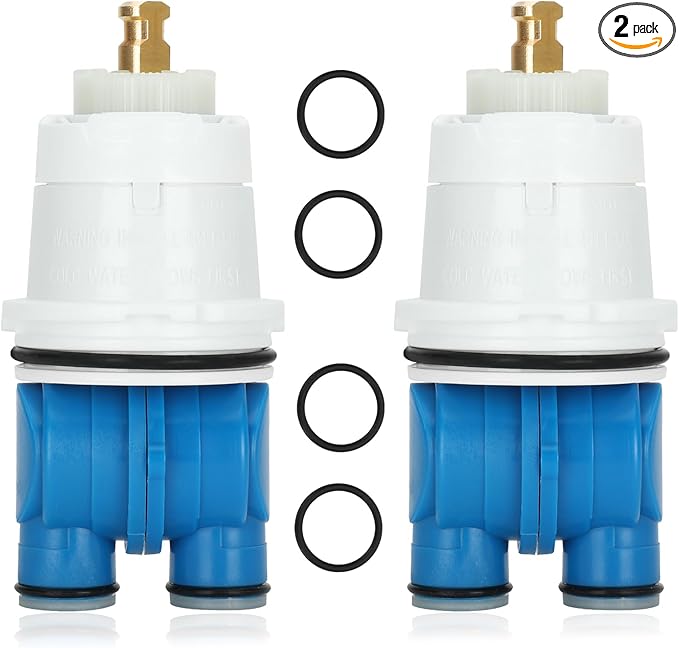 RP19804 Delta Shower Cartridge 1300/1400 Series Shower Replacement, Spool Assembly, Single Handle Universal Spool Repair Kit for (1993-2007) Monitor Spool(2 Pack)