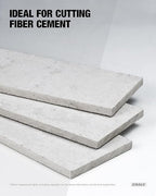 CRALY 7-1/4 Inch 4 Teeth Hardie Fiber Cement Circular Saw Blade, 5/8 Inch Arbor, Polycrystalline Diamond Tipped (PCD), Thin Kerf, Black Ice™ Coating, for Laminate Flooring(C0704FC)