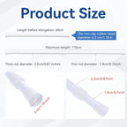 8 Pack Window Security Bars Adjustable 23.6-43.3 Inch Extendable Tension Rods Sliding Glass Door Lock Stick Security Bars with Rubber Tips for Inside Windows Bathroom Cupboard RV Refrigerator 1.2''