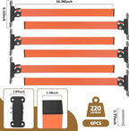 lumber storage rack, Heavy Duty Metal Lumber Storage Rack with Multi Angle Adjustment and 3-Level Wall Mount for Garage Shop Indoor Outdoor, Orange (2 PACK)